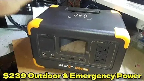Pecron E300LFP Portable AC & DC Power Wherever You May Be