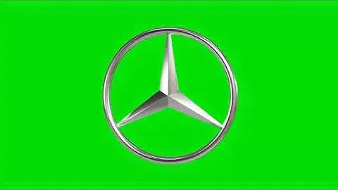 Mercedes Benz 3D Logo | Green Screen Background Video
