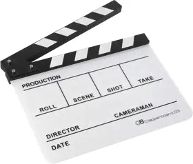 Кинохлопушка GreenBean Clapperboard 03 (белая)-0