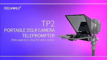 FEELWORLD TP2 Portable Teleprompter for Smartphone/Tablet/DSLR Camera